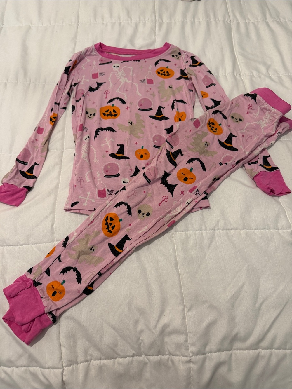 Little Sleepies Pink Halloween Icon PJ Set